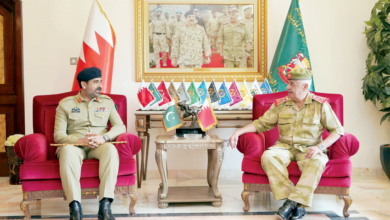 رئيس الحرس الوطني: نماء وازدهار مستمر للعلاقات البحرينية الباكستانية