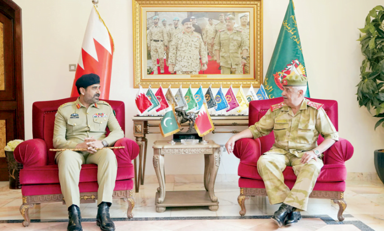رئيس الحرس الوطني: نماء وازدهار مستمر للعلاقات البحرينية الباكستانية