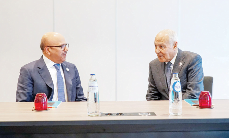 بحث التنسيق بين وزارة الخارجية والجامعة العربية لتنفيذ قرارات ومبادرات القمة العربية