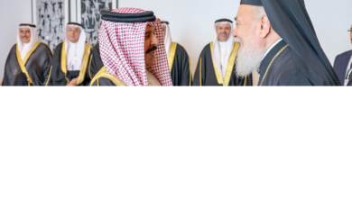 جلالة الملك المعظم يستقبل المطران نيفون صيقلي ممثل بطريركية أنطاكية وسائر المشرق للروم الأرثوذكس لدى بطريركية موسكو