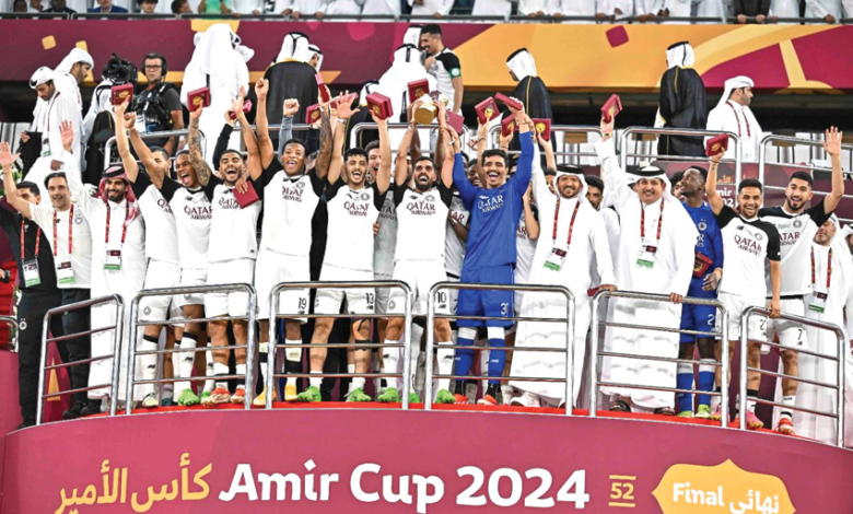 السد يهزم قطر بعشرة لاعبين ويتوج بلقب كأس الأمير