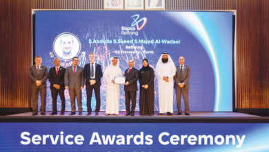 بابكو للتكرير تكرّم موظفيها ممن أمضوا سنوات خدمة طويلةجواهري: التكريم تأكيد لقيمة موظفينا ومساهمتهم في وضع سياسات ناجحة تحقق التقدم والنجاح