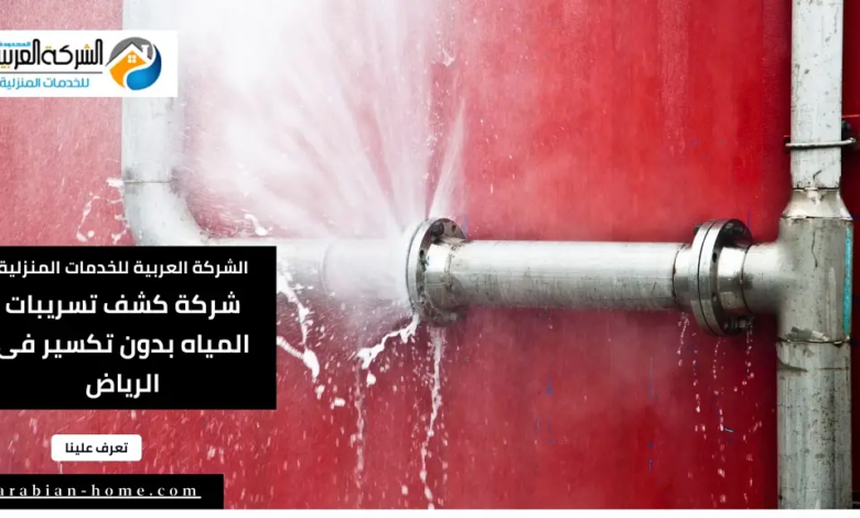 كشف تسريبات المياه بدون تكسير فى الرياض: الحل الأمثل للحفاظ على الموارد المائية